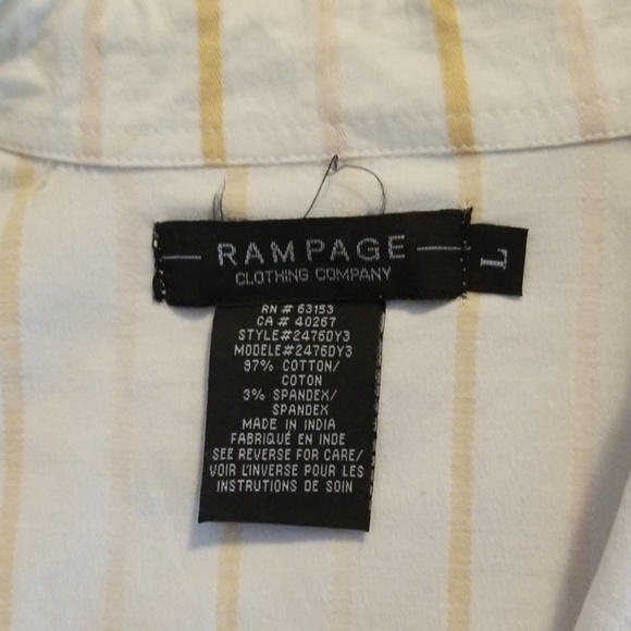 Rampage white striped blouse - Picture 2 of 2